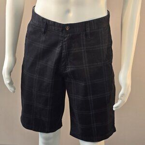 VOLCOM Frickin Plaid Short Mens Size 31 Black Gray